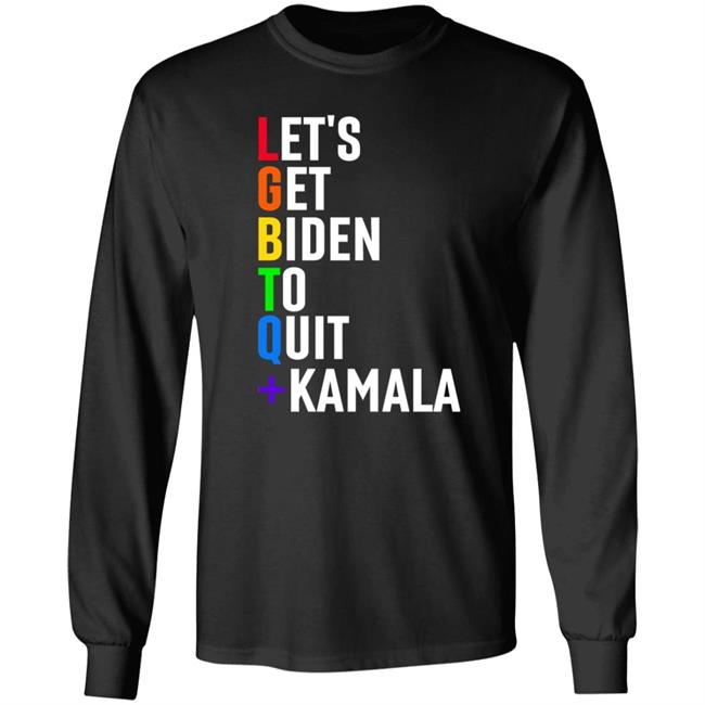 Lgbtq Let's Get Biden To Quit +Kamala Hoodie