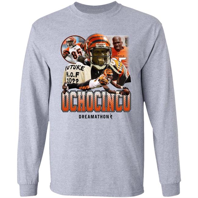 Ochocinco Shirt Cincinnati Bengals Dreamathon Merch Ochocinco 85 Dreams Shirt