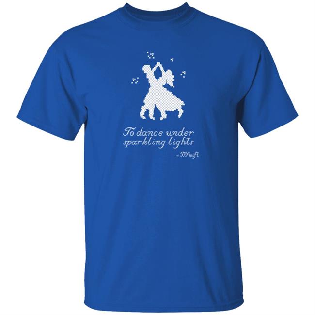 To Dance Under Sparkling Lights Shirt Taylorswift Christmas Tree Farm Blue Shirt Hoodie Sweatshirt