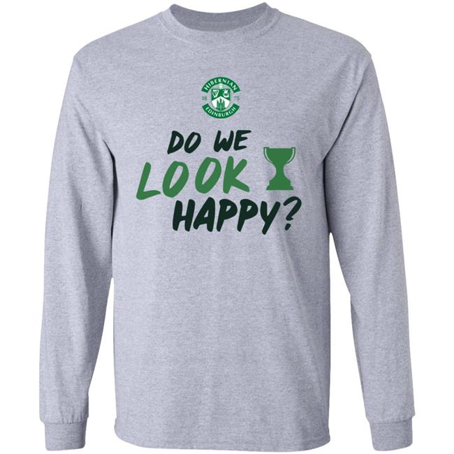 Do We Look Happy Shirt Steven Gerrard Hibernian FC