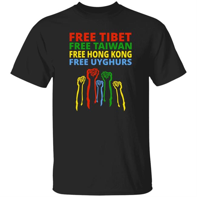 The Hill Free Tibet Free Taiwan Free Hong Kong Free Uyghurs Shirt Enes Kanter