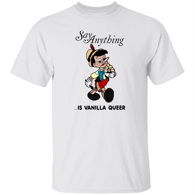 Downright Merch Say Anything Is Vanilla Queer Shirt Max Bemis