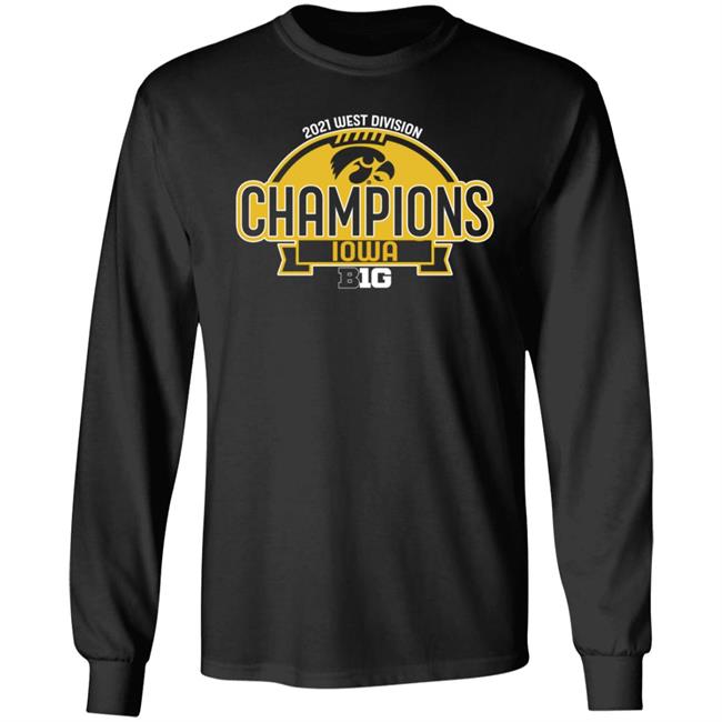 Tyler Linderbaum 2021 West Division Champions Iowa Shirt Hawkeye Football