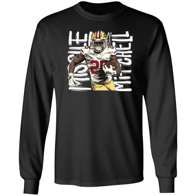 George Kittle Wearing Elijah Mitchell Shirt 49Ers