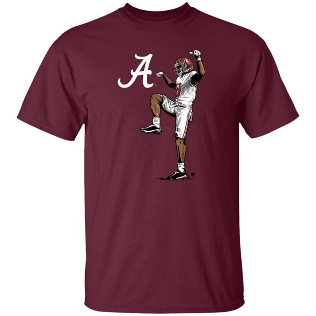 Breaking T Store Alabama John Metchie Celebration Shirt