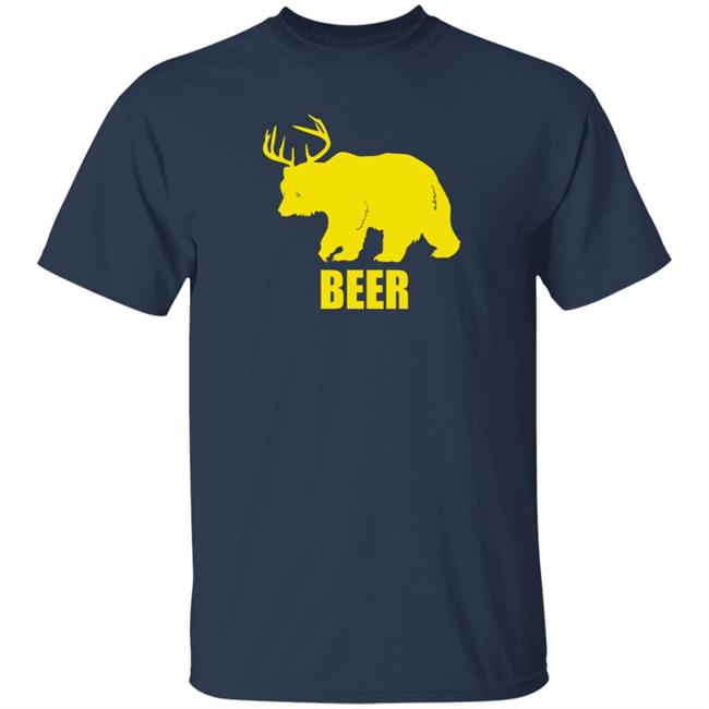 Bewild Store Bear Deer Beer Shirt