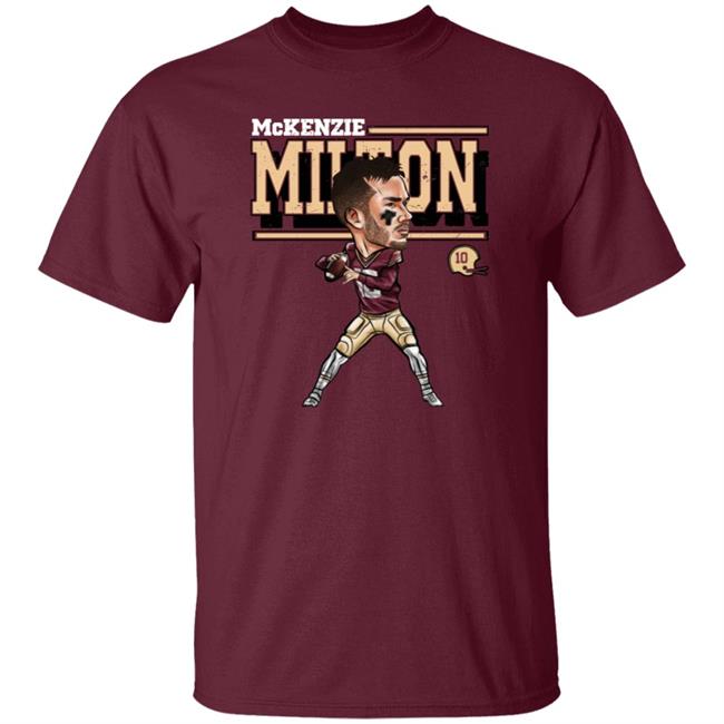 Mckenzie Milton Cartoon Wht Shirt 10Hana Store