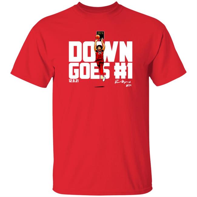 The Players Trunk Store Down Goes #1 Shirt Ron Harper Jr Exclusive Buzzer Beater Vs Purdue Shirt