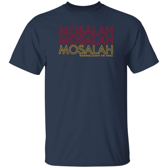 The Anfield Wrap Store Mo Salah Running Down The Wing Shirt