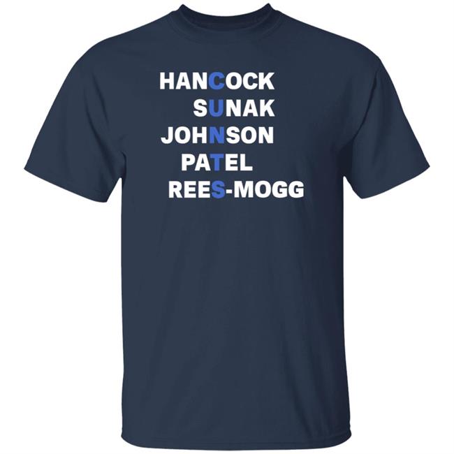 Hancock Sunak Johnson Patel Rees-Mogg Shirt Linda Jane Pollock Cunts Pollock Hancock Sunak Johnson Patel Shirt