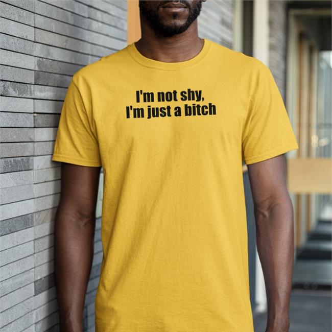 Giridivine I'm Not Shy I'm Just A Bitch Tee Pink