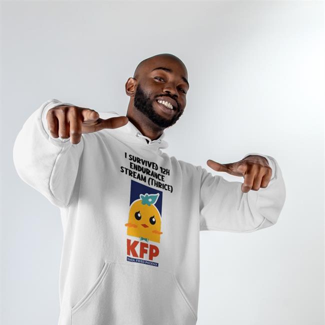 I Survived 12H Endurance Stream Thrice Kfp Kiara Fried Phoenix Hoodie