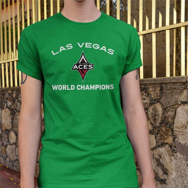 Las Vegas Aces World Champions T Shirt Black