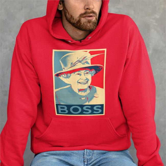Elizabeth Boss Son Altesse Royale Reine D'angleterre Hoodie