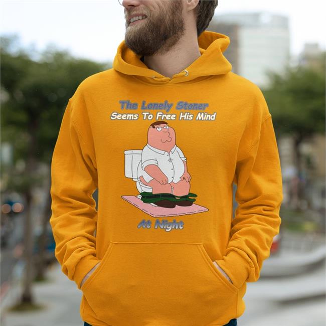 Shirts That Go Hard The Lonely Stoner Seems To Free His Mind At Night Shirt Shirtsthtgohard