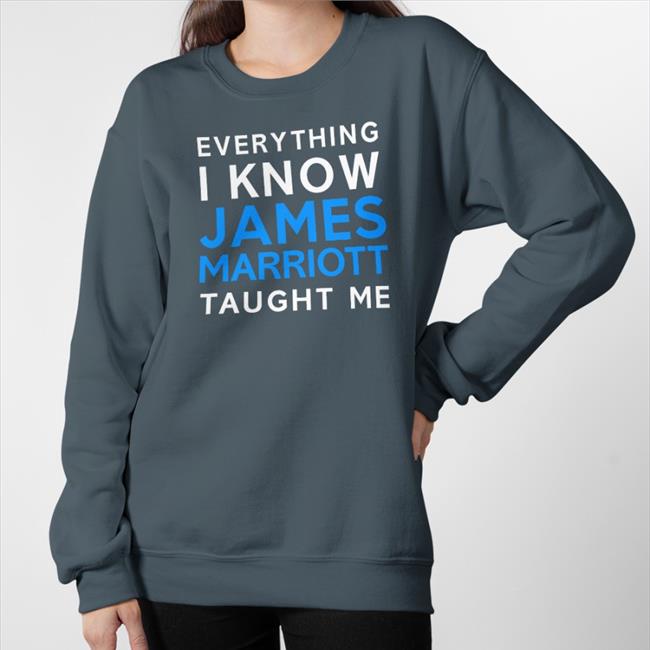 Jamesmarriottyt Black Everything I Know James Marriott Taught Me Hoodie