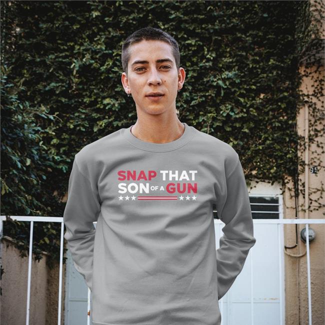 Snap That Son Of A Gun Hoodied Sweatshirt Navy