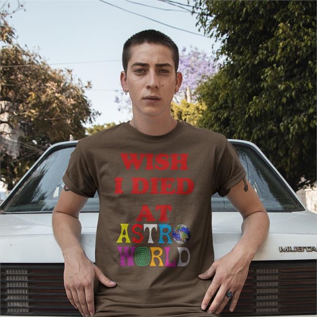 Drill Gates Wish I Died At Astro World Sweatshirt Black