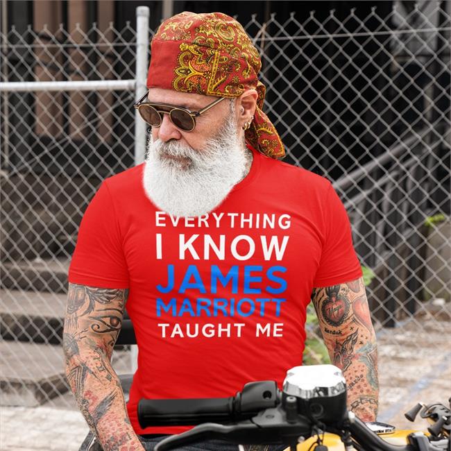 Jamesmarriottyt Black Everything I Know James Marriott Taught Me Long Sleeve T Shirt