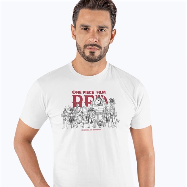 Overall One Piece Film Red I'm Gonna Be King Of The Pirates T Shirts