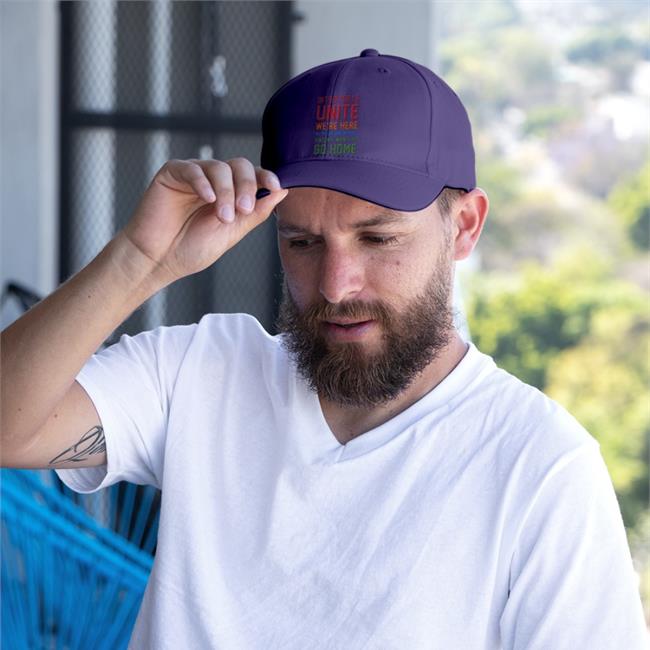 Stevenstrogatz Introverts Unite We're Here We're Uncomfortable And We Want To Go Home Embroidered Hat