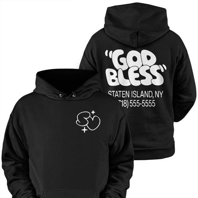 God Bless Staten Island,NY 718 555 5555 Tee Shirt Sal Vulcano Merch