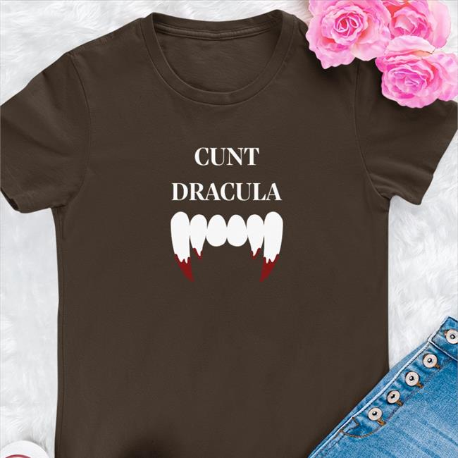 Shirtsthtgohard Black Cunt Dracula Shirt