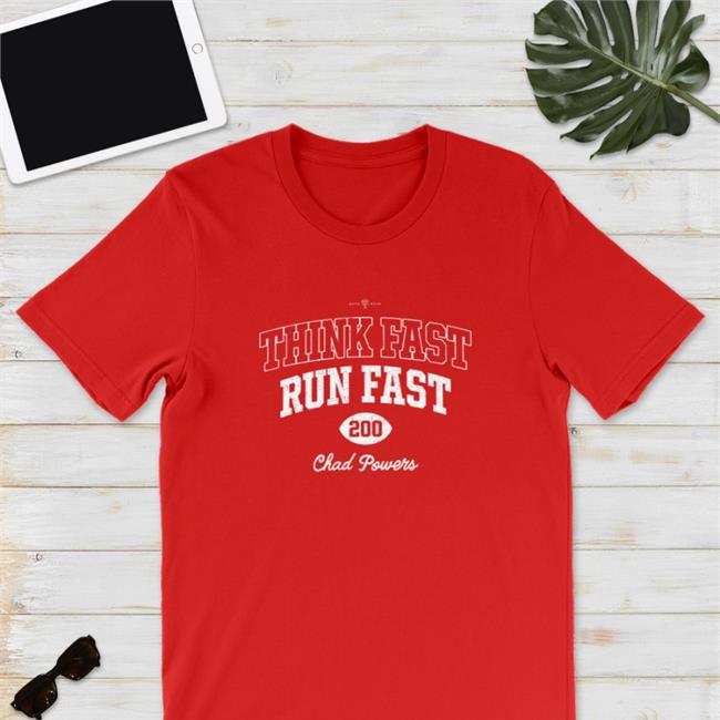 Saquon Barkley Think Fast Run Fast Chad Powers Tee
