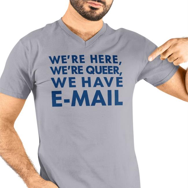 Becca Lewis We’Re Here, We’Re Queer We Have E-Mail Sweatshirt Beccalew