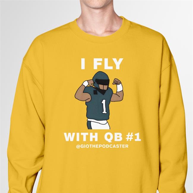 BonFire Store I Fly With Qb #1 Hoodied Sweatshirt The Giovanni Show