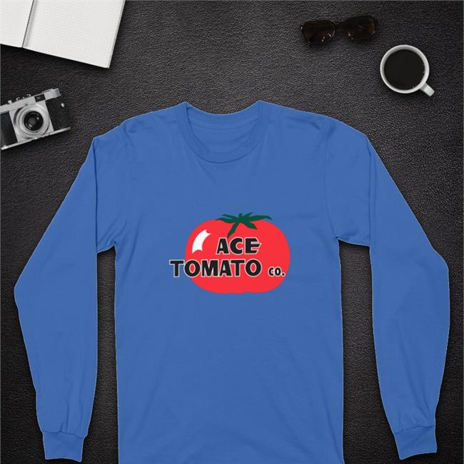 Ace Tomato Co Long Sleeve T Shirt White