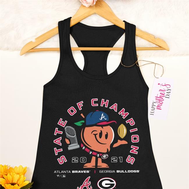 State Of Chamions Atlanta Braves Georgia Bulldogs Shirt Black Mlb