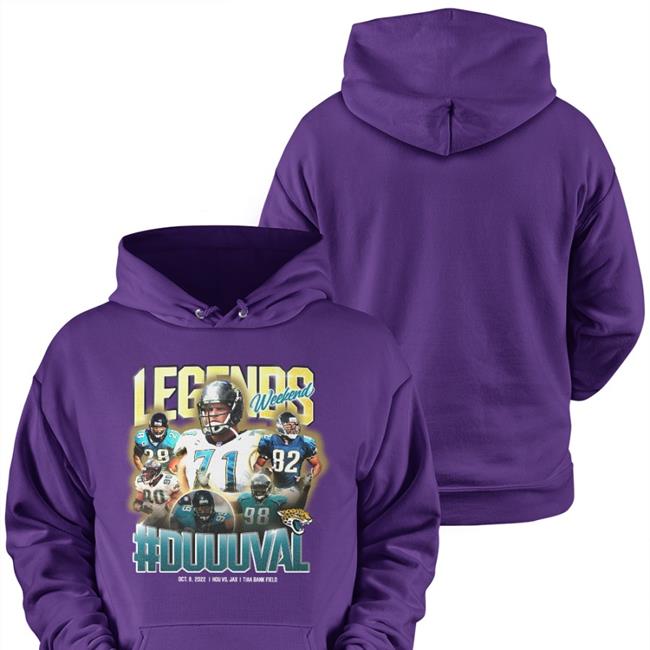 Legends Weekend Duuuval Hoodie Sweatshirt Jacksonville Jaguars Legends Weekend Duuuval Hoodie Black