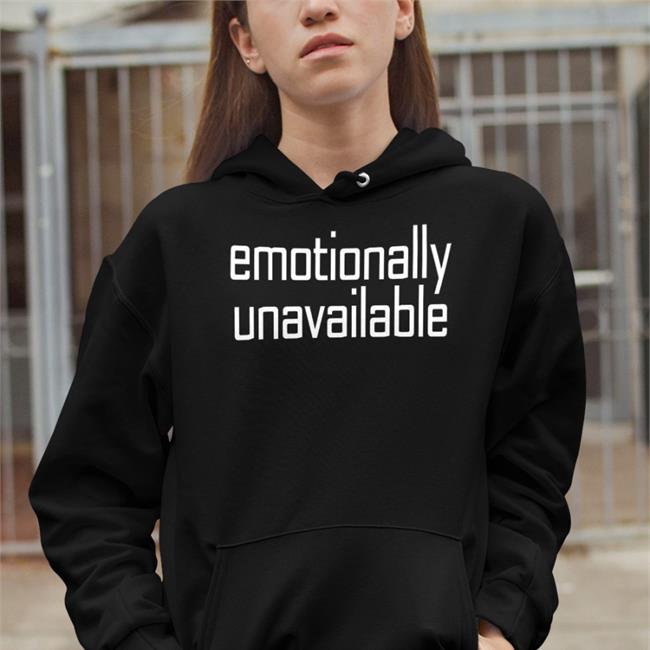 Emotionally Unavailable T Shirt Black Ethan Peck