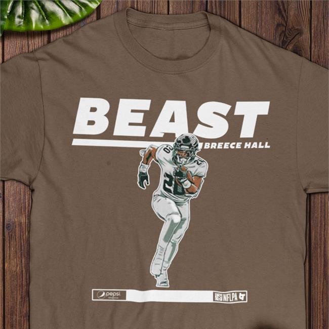 Breaking T Store Beast Breece Hall Shirts Pepsi Zero Sugar Rookie Collection Breaking T Store Beast Breece Hall Tee Shirt Pepsi Zero Sugar Rookie Collection
