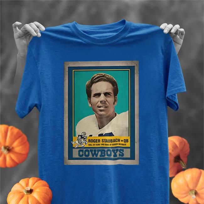 Roger Staubach Cowboys Name And Number Long Sleeve Shirt Roger Staubach Cowboys Name And Number T Shirts