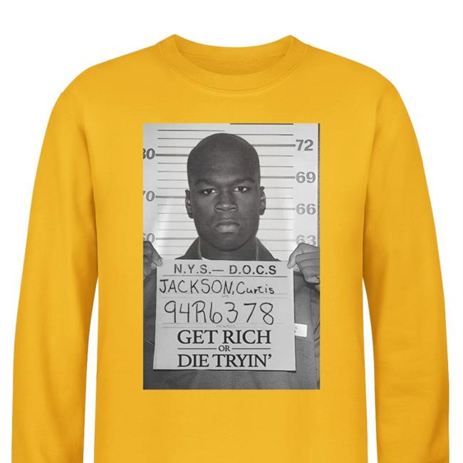 Gunitbrands Mug Shot Get Rich Or Die Tryin Shirt 50Cent Jackson Curtis