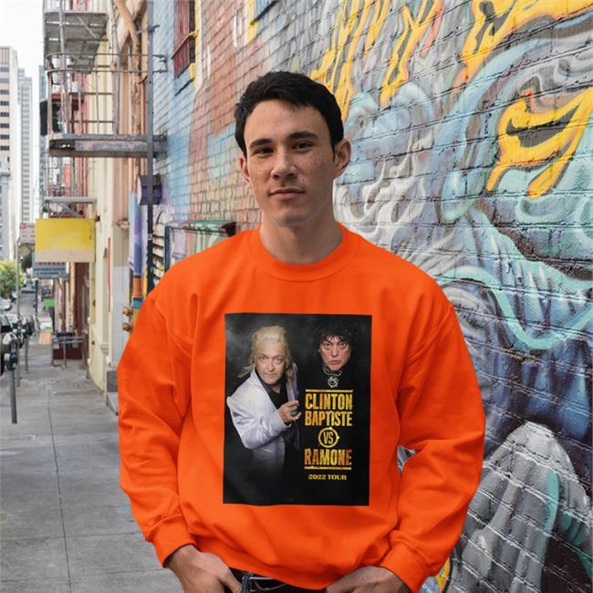 Clinton Baptiste Vs Ramone Long Sleeve Tee Shirt Podcast Merch