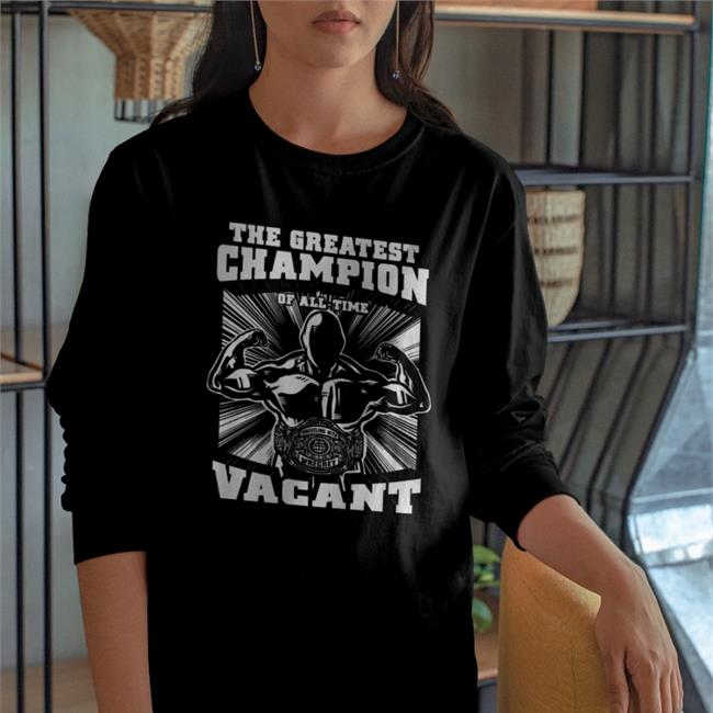 Greatest Champion Of All Time Vacant Hoodie Wrestling With Wregret