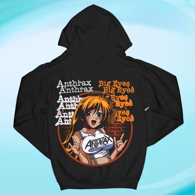 Official Anthrax Merch Store Big Eyes Hooded Sweatshirt