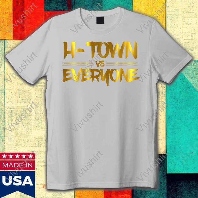 Apollohou H-Town Vs Everyone Gold Tee Apollohou H-Town Vs Everyone Gold Shirts