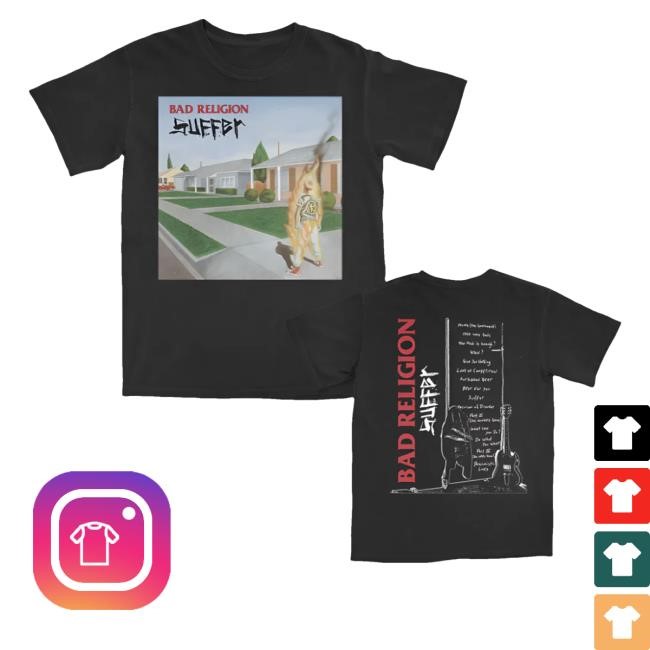 Badreligion Store Bad Religion Suffer Track List Shirt
