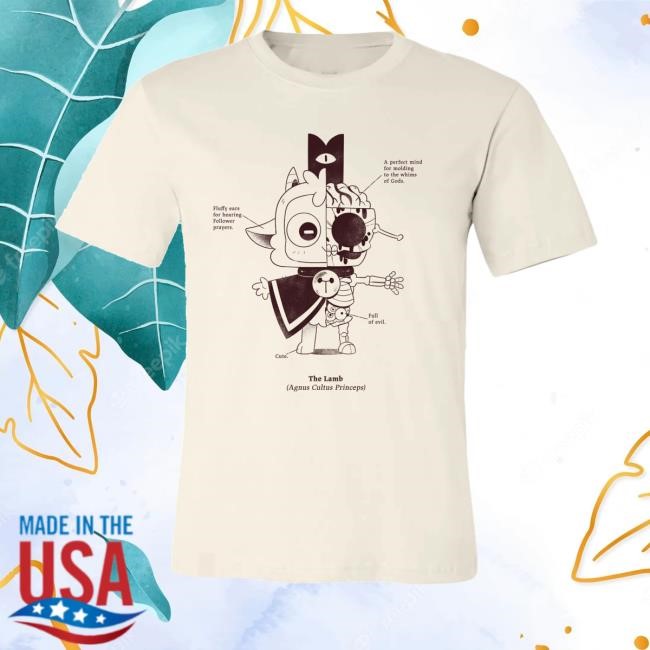 Devolver Digital Merch Store Shop Cult Of The Lamb Anatomy Of The Lamb T-Shirt, Hoodie, Tank Top, Sweater And Long Sleeve T-Shirt