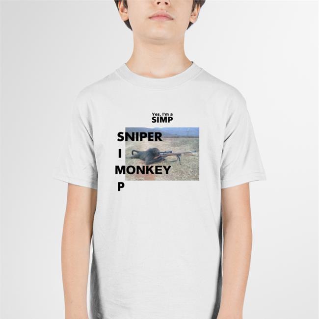 Shirts That Go Hard Yes I'm A Simp Sniper I Monkey P Tee Yes I'm A Simp Sniper Monkey P Sweatshirt ShirtsThatGoHard