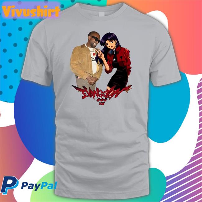 Kanywest Evangelion Misato X Ye Hoodie Goofyahhtees