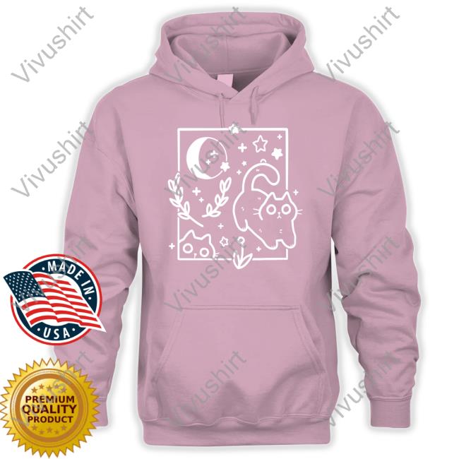 Crowlines Shop Midnight Hour Sweatshirt Cat Crowlines Shop Midnight Hour Tee Shirt Cat
