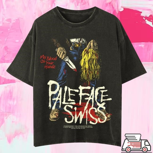 Paleface Swiss Official Merch My Blood On Your Hands Washed Out Hoodie