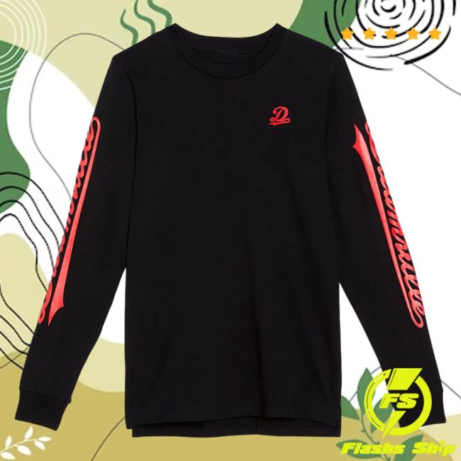 Official Dreamville Merch Classic Logo Pullover Sweatshirt Black/Red Dreamville Records