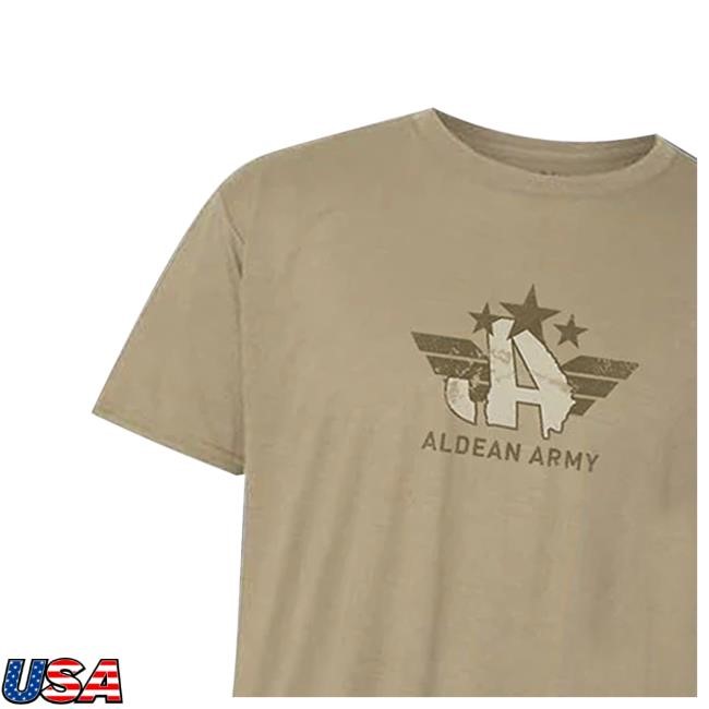 Jason Aldean Merch Store Deluxe Aldean Army Fan Club Membership Zip Up Hooded Sweatshirt