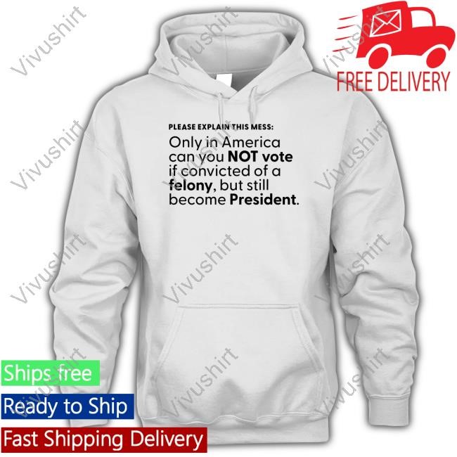 Messinabottle Please Explain This Mess Only In America Can You Not Vote Hoodie